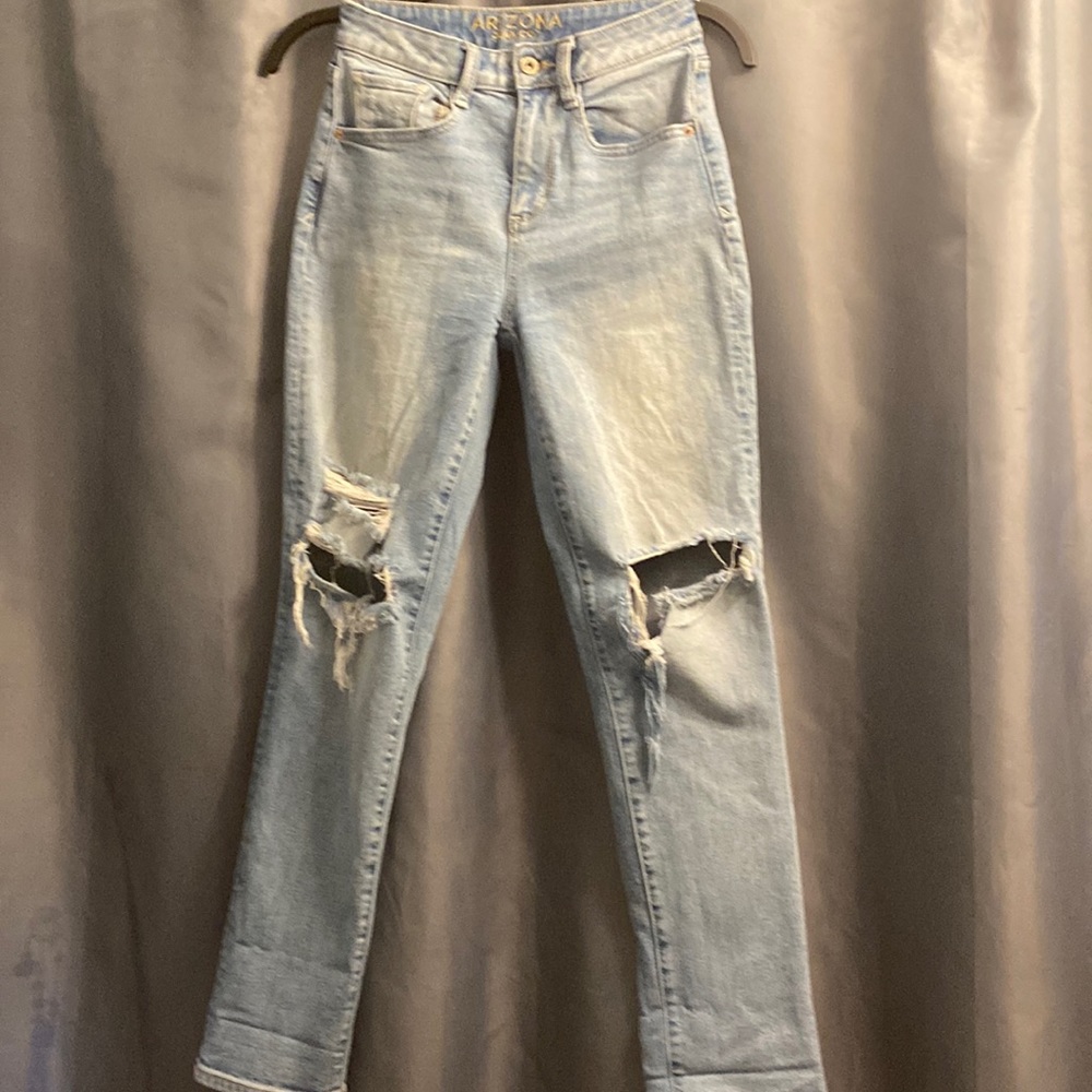 Arizona High Rise Distressed Jeans